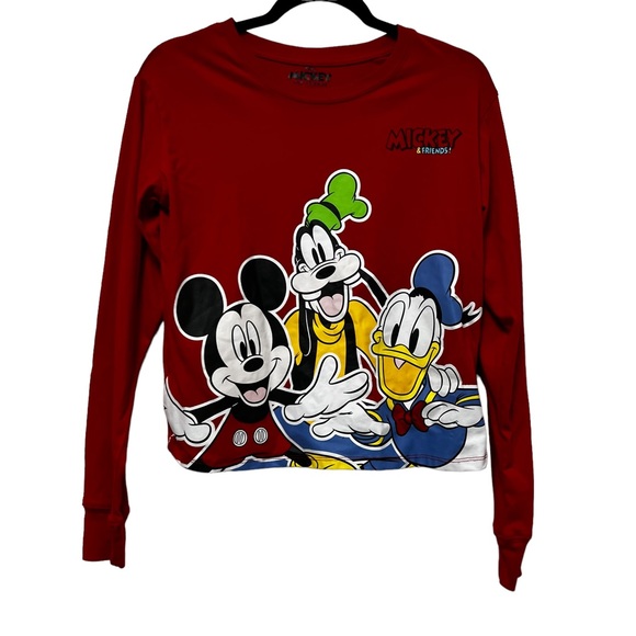 Disney Tops - Disney Mickey and Friends Red Size S Preowned Very Good Condition